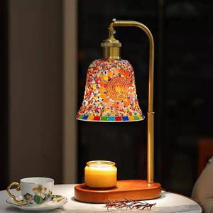 Handmade wax melting lamp used as a bedside night light and home decoration
