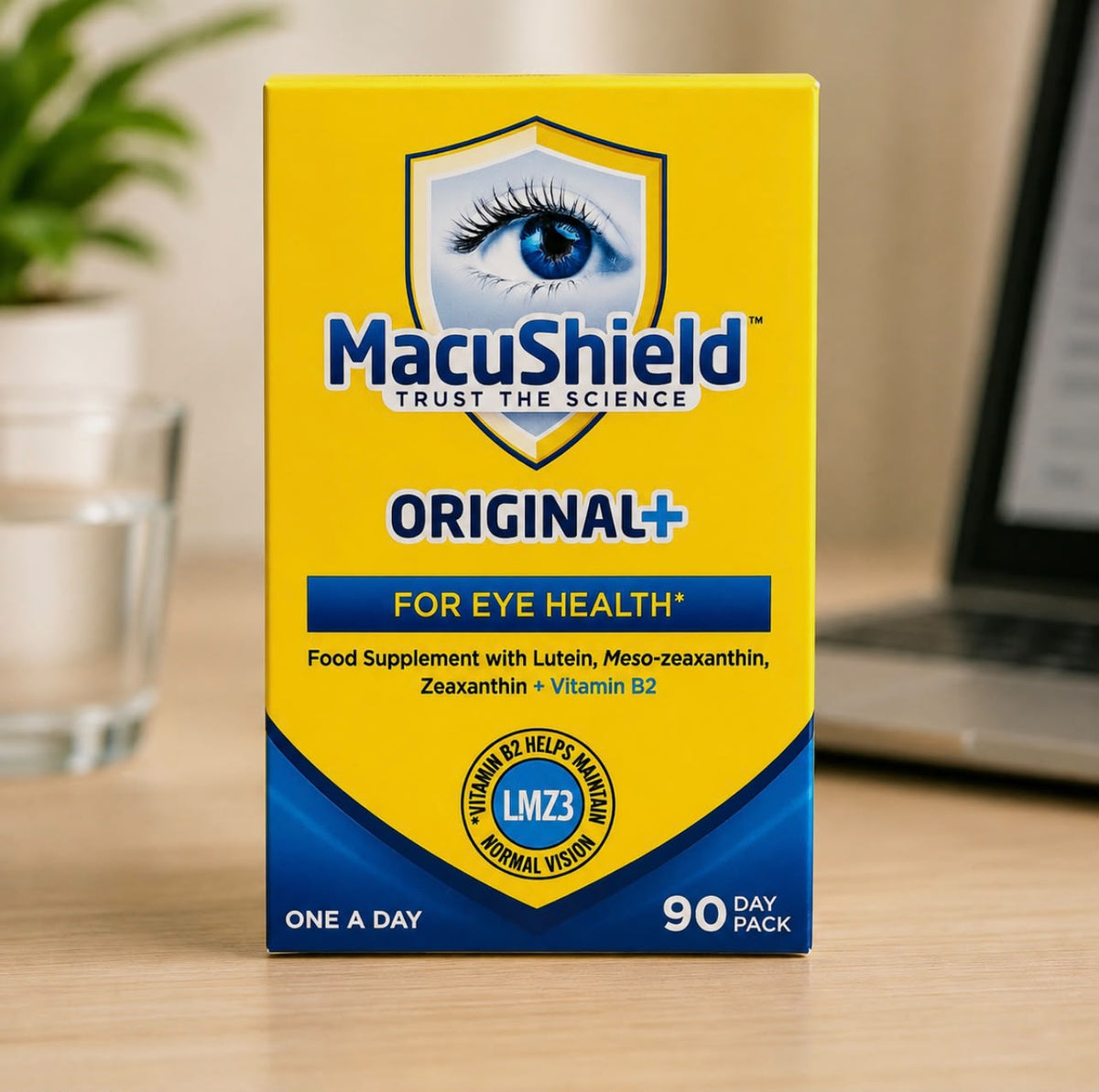 MacuShield Original 90 capsules eye supplement pack