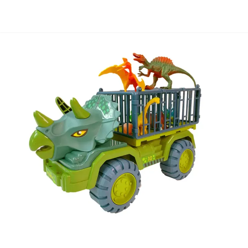 Large Engineering Vehicle Dinosaur Children's Toy Car Set