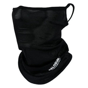 Ice silk neck gaiter face cover with hang-ear design, front view