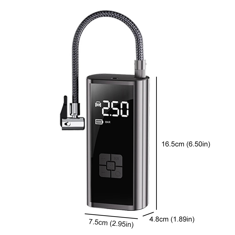 150PSI cordless car tyre inflator with digital display