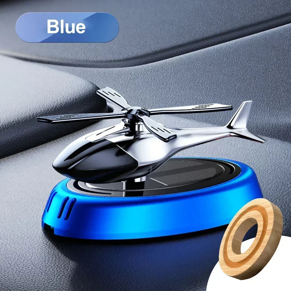Solar Helicopter Car Air Freshener Diffuser