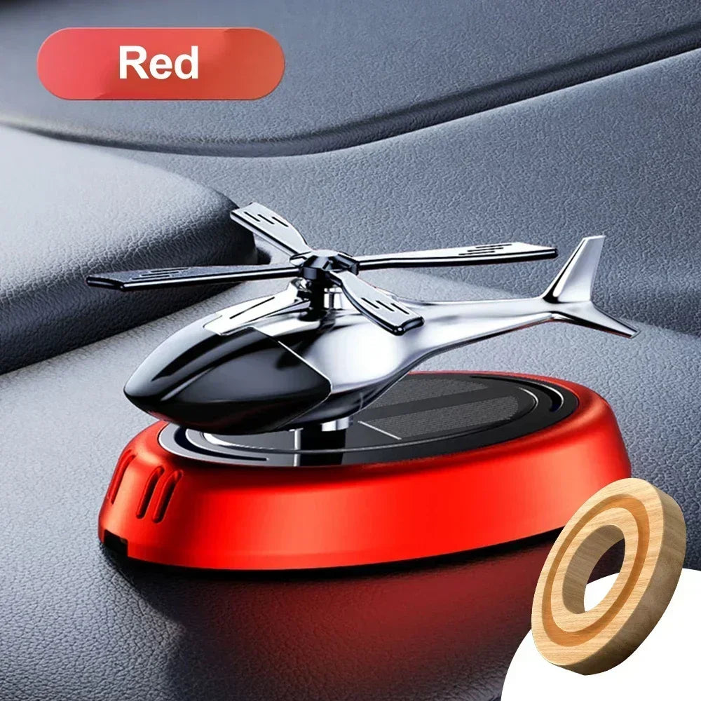 Solar Helicopter Car Air Freshener Diffuser